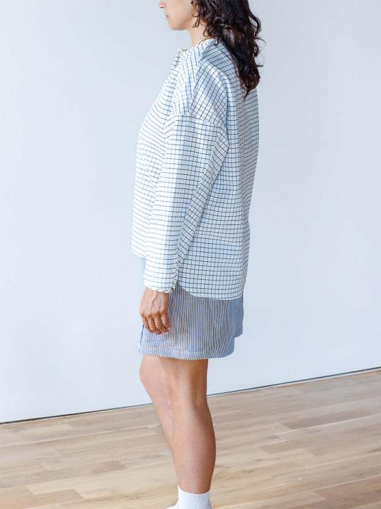  A B E L I N E 숏팬츠 아벨린 코튼 보이핏 미드 타이 쇼츠 - OTHER BRANDS