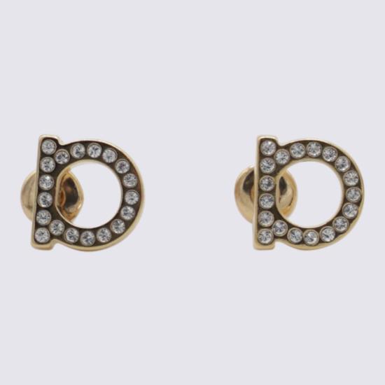  살바토레 페라가모 이어링 페라가모 비쥬 브라스 글래스 스터드  골드