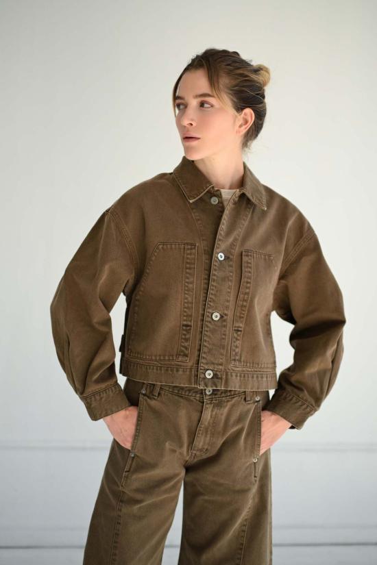  사야카 다비스 뉴욕 데님 자켓 사야카 데이비스 뉴욕 크롭 재킷 - SAYAKA DAVIS NEW YORK