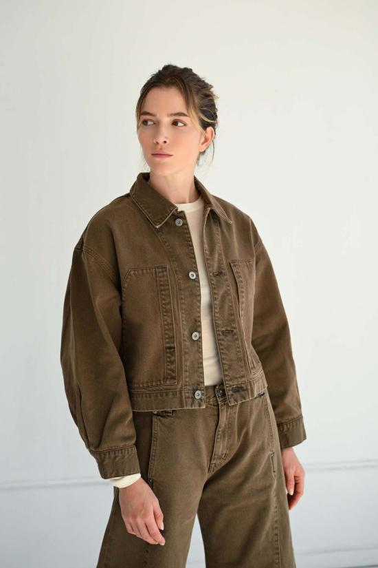  사야카 다비스 뉴욕 데님 자켓 사야카 데이비스 뉴욕 크롭 재킷 - SAYAKA DAVIS NEW YORK