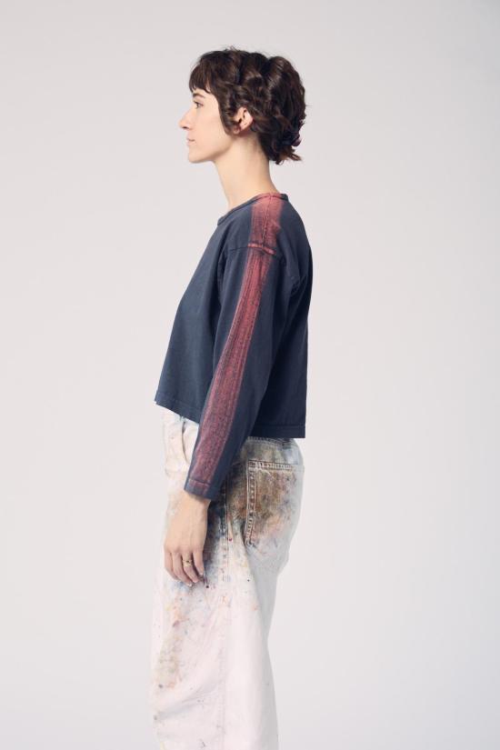  MAISON MARKOSIAN 긴팔 티셔츠 메종 마르코시안 브러시스트로크 롱 슬리브 탑