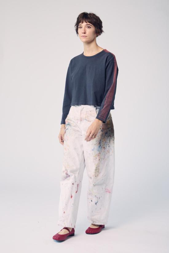  MAISON MARKOSIAN 긴팔 티셔츠 메종 마르코시안 브러시스트로크 롱 슬리브 탑 - OTHER BRANDS