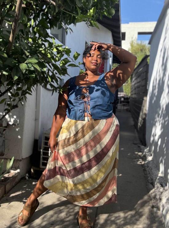  Ace & Jig 롱 스커트 에이스 & 지그 테스 스커트