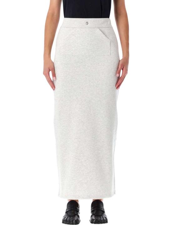 코페르니 롱 스커트 유기농 면 조깅 스커트 (회색)