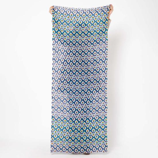  비스마야 머플러/스카프 펜타곤 자수 스카프 네이비 블루 - VISMAYA