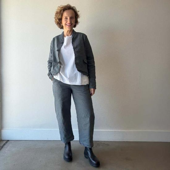  Aequamente 스트레이트 팬츠 아에쿠아멘테 팬츠 아스팔트