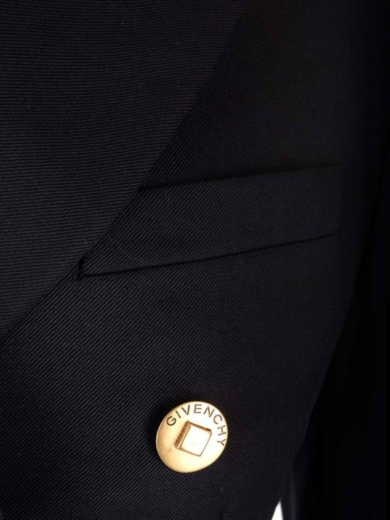  지방시 수트 자켓 울 모헤어 블렌드 블레이저 블루 - GIVENCHY