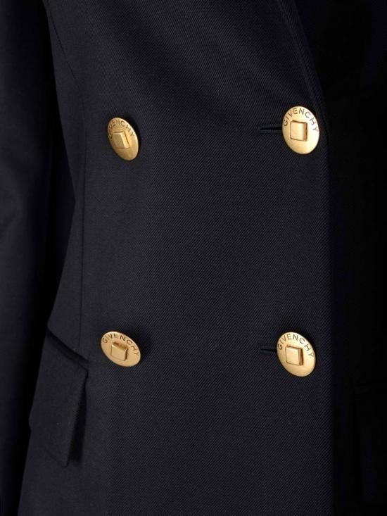  지방시 수트 자켓 울 모헤어 블렌드 블레이저 블루 - GIVENCHY