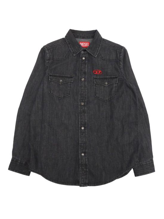  [키즈] 디젤 데님 셔츠 키즈  셔츠 블랙
