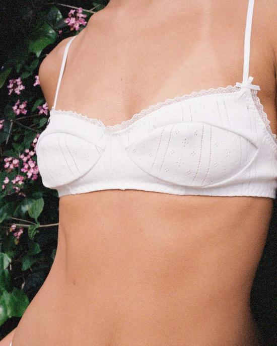  쿠쿠 인티메이트 브라 쿠쿠 인티메이츠 발코넷  화이트 - COU COU INTIMATES
