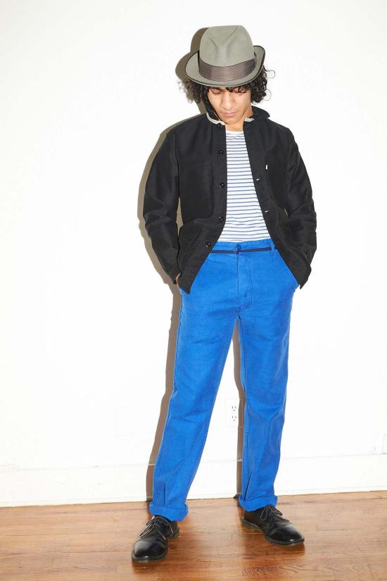  리미티드 에디션 데님 자켓 한정판 목수 재킷 몰스킨 작업복 재킷 블랙 - LIMITED EDITION