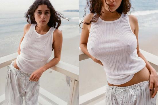  질 로드리게즈 민소매 티셔츠 길 로드리게즈 베리에이티드 립 유니섹스 탱크탑 - GIL RODRIGUEZ