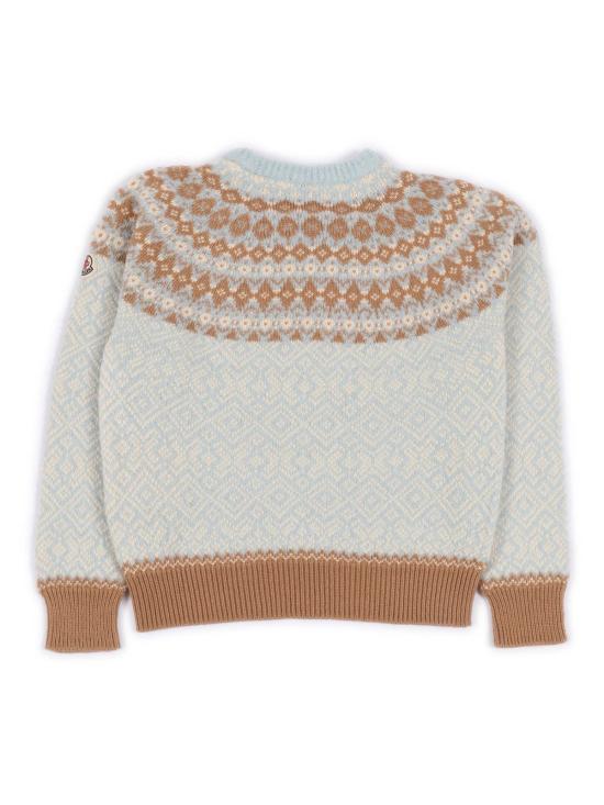  [키즈] 몽클레어 풀오버 키즈 크루넥 스웨터 라이트 블루 - MONCLER