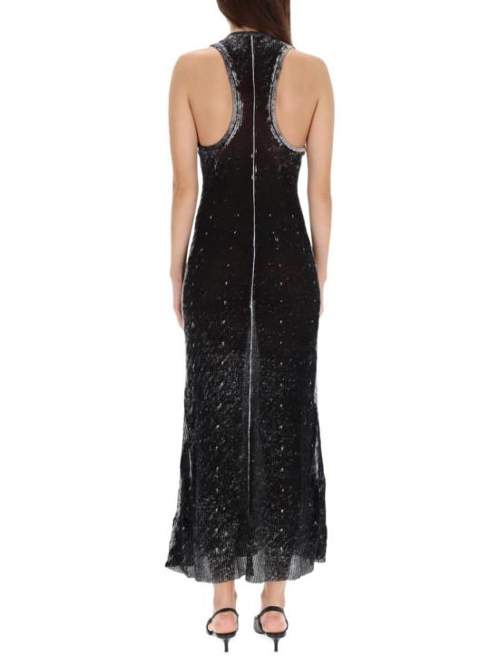  디젤 롱 원피스 M 랩 드레스 블랙 - DIESEL