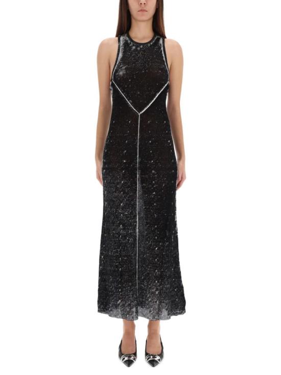  디젤 롱 원피스 M 랩 드레스 블랙