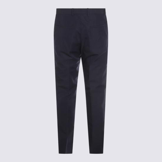  구찌 스트레이트 팬츠 코튼  네이비 블루 - GUCCI