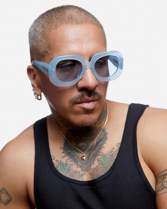  VADA 안경 바다 레온 스웨이드  블루 - OTHER BRANDS