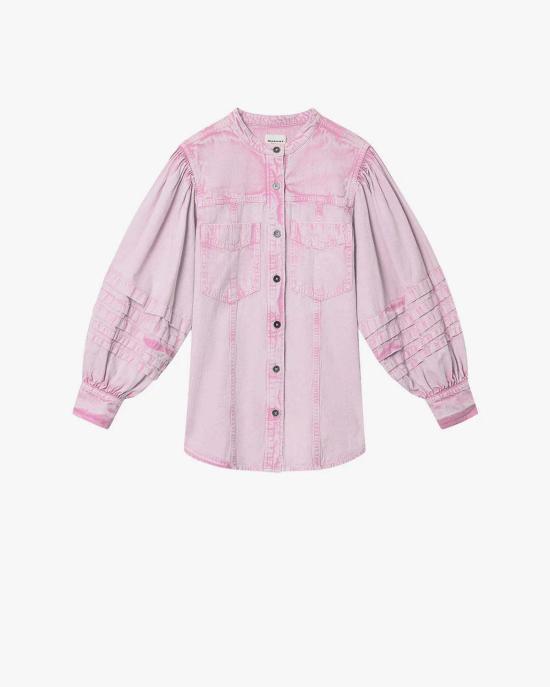  이자벨마랑 셔츠 이자벨 마랑 밀레다 셔츠 핑크 - ISABEL MARANT