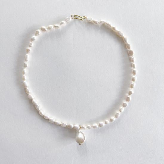  크레시오니 목걸이/팬던트 Crescioni Inez 진주 목걸이 화이트