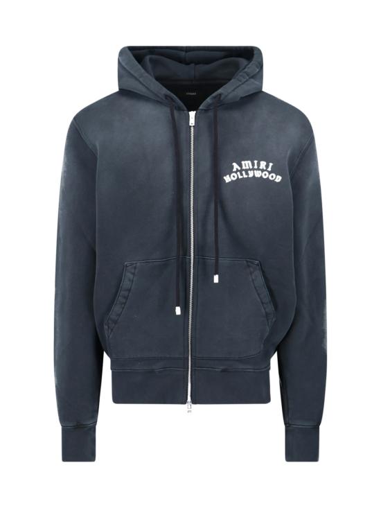  아미리 긴팔 티셔츠 할리우드 로고 스웨트셔츠 블랙