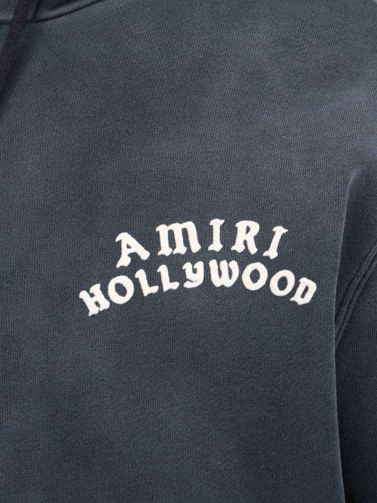  아미리 긴팔 티셔츠 할리우드 로고 스웨트셔츠 블랙 - AMIRI