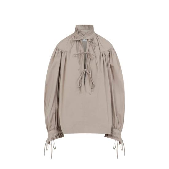  드리스 반 노튼 블라우스 Dries Van Noten Catya 셔츠 샌드 - DRIES VAN NOTEN