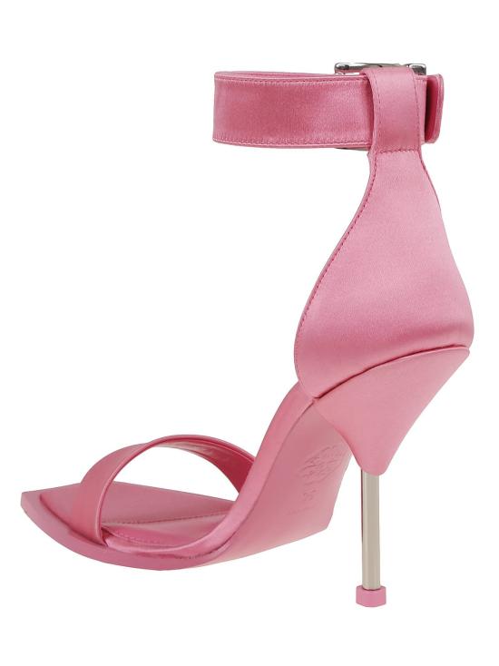  알렉산더 맥퀸 샌들 앵클 스트랩  슈가 핑크 실버 - ALEXANDER MCQUEEN