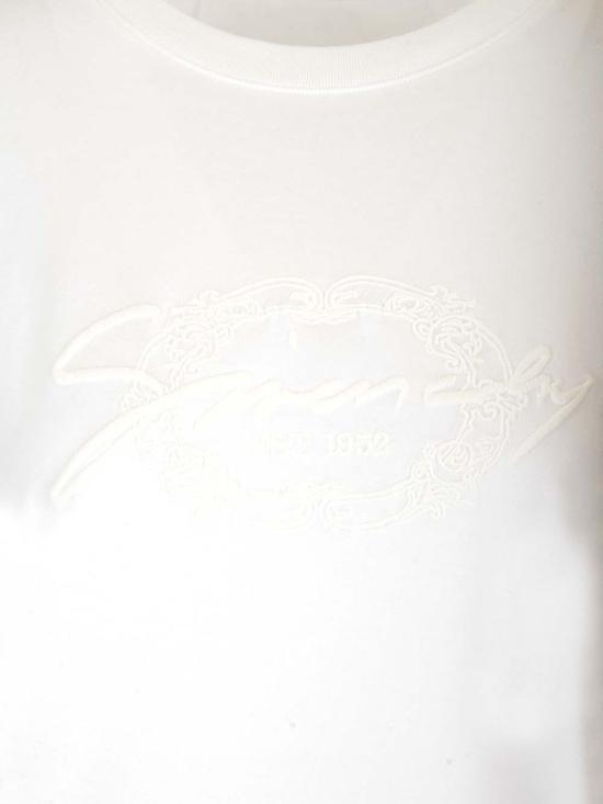  지방시 반팔 티셔츠 로고 티셔츠 화이트 - GIVENCHY