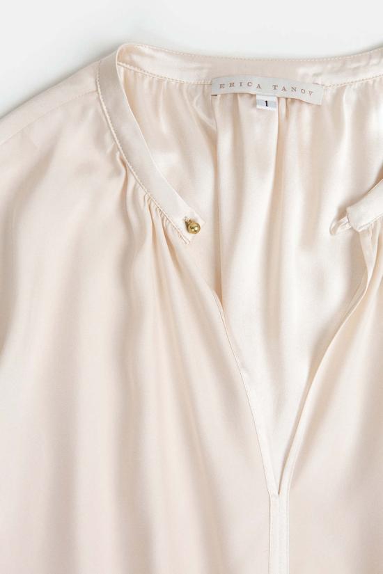 에리카 타노브 블라우스 에리카 타노프 패티 실크 샤르뫼즈  알라바스터 - ERICA TANOV