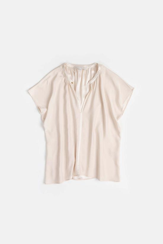  에리카 타노브 블라우스 에리카 타노프 패티 실크 샤르뫼즈  알라바스터 - ERICA TANOV