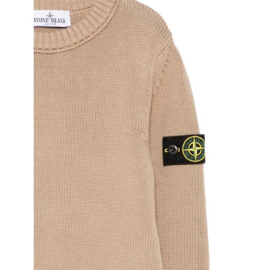  [키즈] 스톤 아일랜드 풀오버 키즈 스웨터 베이지 - STONE ISLAND