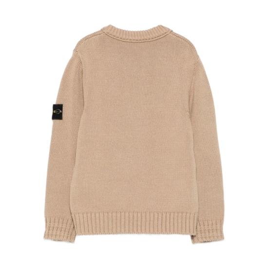  [키즈] 스톤 아일랜드 풀오버 키즈 스웨터 베이지 - STONE ISLAND