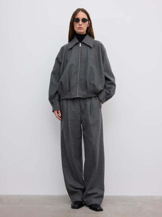  하우스 오브 다그마르 자켓 하우스 오브 다그마 울 펠트 블라우스 재킷 - HOUSE OF DAGMAR