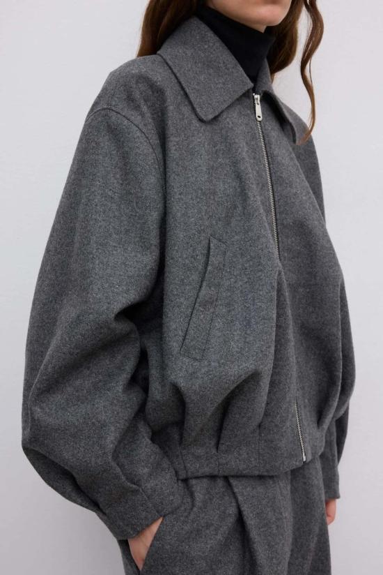  하우스 오브 다그마르 자켓 하우스 오브 다그마 울 펠트 블라우스 재킷 - HOUSE OF DAGMAR