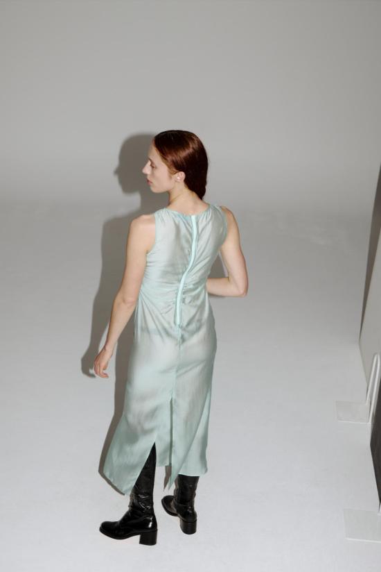  퍼머넌트 베케이션 롱 원피스 영구 휴가 차원 드레스 청록색 - PERMANENT VACATION