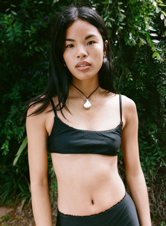  마레 퍼페투아 비키니 수영복 마레 페르페투아 던 바텀스 젯 블랙