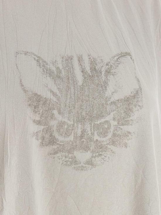  발렌시아가 반팔 티셔츠 키티캣 티셔츠 화이트 - BALENCIAGA