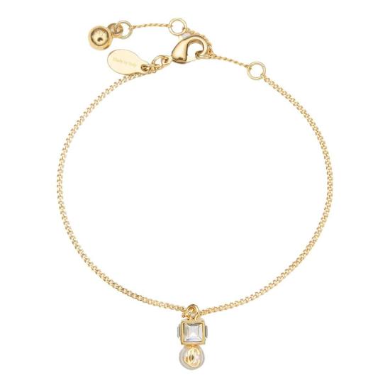  지미추 팔찌 JC 펄 큐브 브레이슬릿 골든