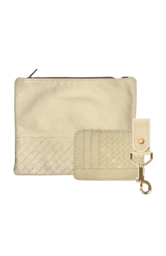  듀 맹 키링 듀 메인즈 대형 파우치 키체인 & 슬림 ID 액세서리 세트 - DEUX MAINS