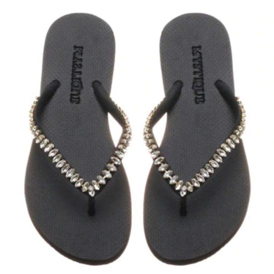  Mystique 뮬/슬리퍼 미스티크 팜스프링스 슬라이드 블랙/클리어 - OTHER BRANDS