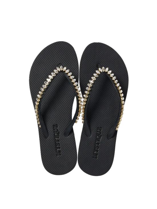  Mystique 뮬/슬리퍼 미스티크 팜스프링스 슬라이드 블랙/클리어 - OTHER BRANDS