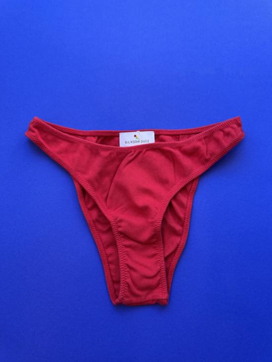  질 로드리게즈 팬티 길 로드리게즈 프렌치 100 브리프 레드 + 네이비 색상 한 쌍 - GIL RODRIGUEZ