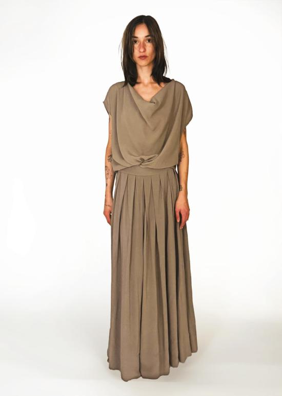  메그 블라우스 카울 탑