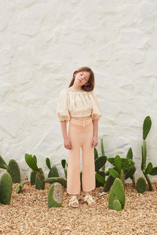  [키즈] Liilu 블라우스 키즈  Leandra 블라우스 Ecru - LIILU