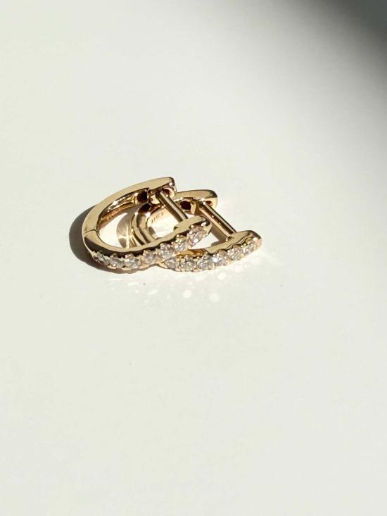  모나드 이어링 미니 다이아몬드 허기