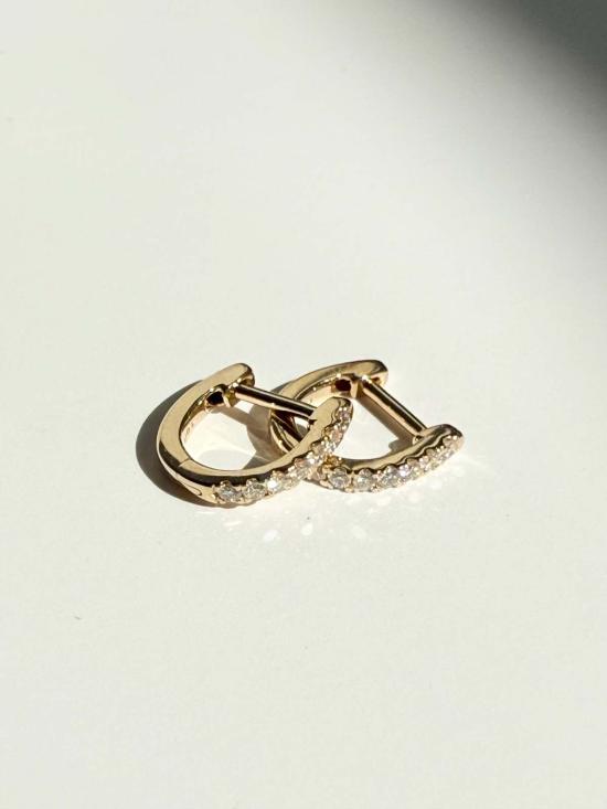  모나드 이어링 미니 다이아몬드 허기 - MONADE