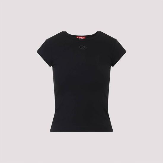  디젤 반팔 티셔츠 T 앤지 오드 티셔츠 딥 블랙 - DIESEL