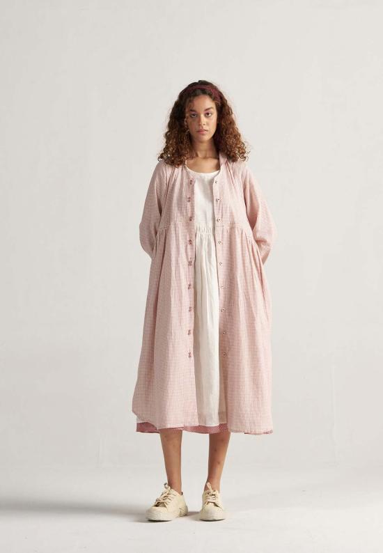  IKKIVI 롱 원피스 이키비 테이블 2인용 일반 격자 무늬 드레스 레드 - IKKIVI