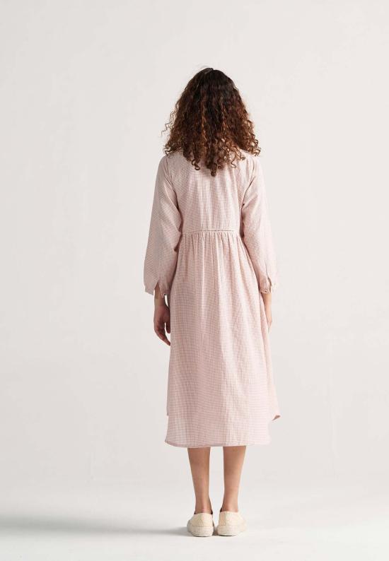  IKKIVI 롱 원피스 이키비 테이블 2인용 일반 격자 무늬 드레스 레드 - IKKIVI