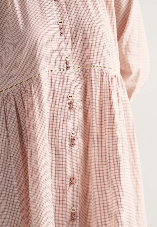  IKKIVI 롱 원피스 이키비 테이블 2인용 일반 격자 무늬 드레스 레드 - IKKIVI